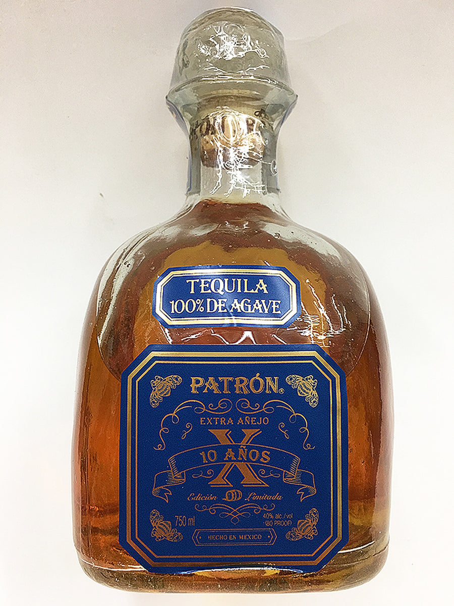 Patrón Extra Añejo 10 Años tequila 750 ml – Bourbon Wine & Spirits