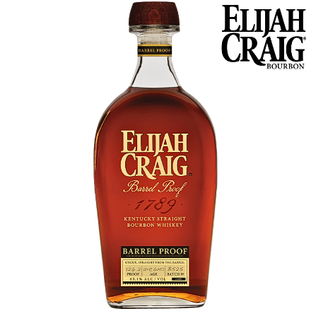 B525 ELIJAH CRAIG STRAIGHT BOURBON BARREL PROOF 11 YR 6 MO 126.2 PROOF