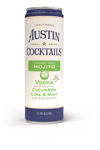 Austin Cocktails Cucumber Vodka Sparkling Mojito Canned Cocktail Ready-to-drink - 250ml Can