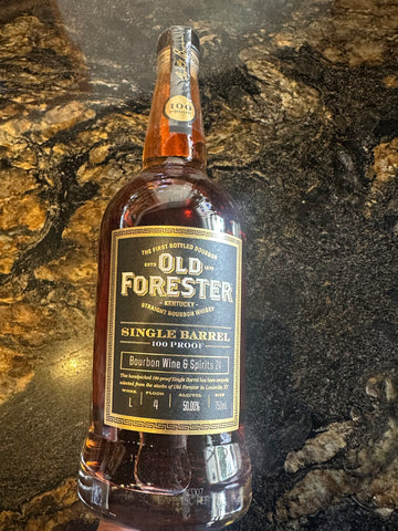 OLD FORESTER BOURBON
WINE & SPIRITS SINGLE BARREL
STRAIGHT BOURBON WHISKEY
100PF 750ML