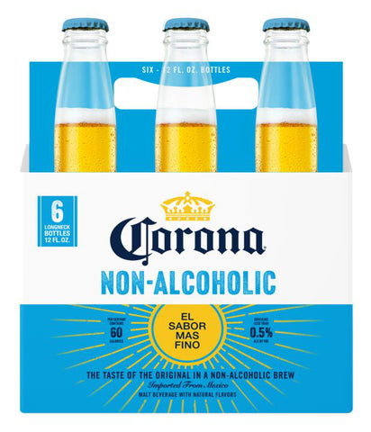 Corona Non Alcoholic
- 12oz Bottles, 6 Pack