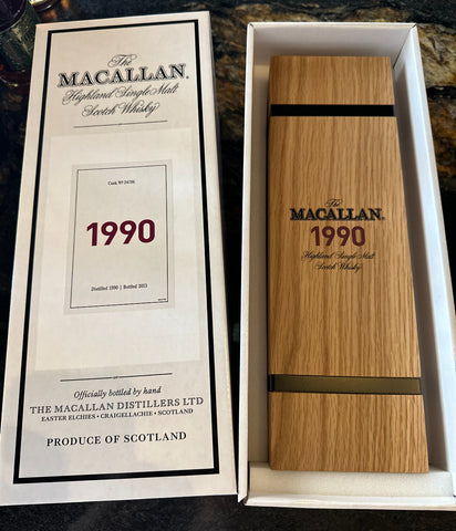 1990 The Macallan Fine & Rare Vintage Single Malt Scotch Whisky 22 Year Old 116.4 Proof Cask No 24706 .750ml