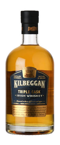 Kilbeggan Triple Cask Irish Whiskey (750ml)