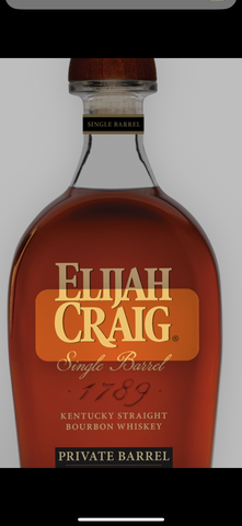 Elijah Craig Barrel Proof Private Barrel Roseville Bourbon Society 120.9 Proof 750 ML