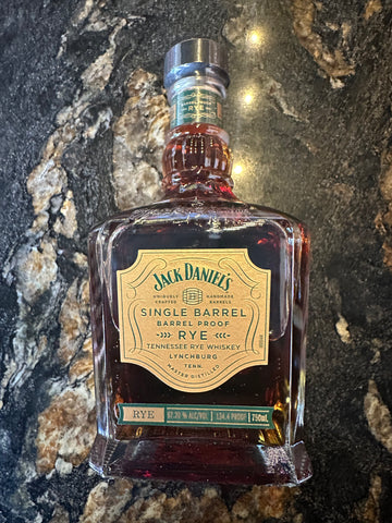 JACK DANIEL'S SINGLE BARREL BARREL PROOF RYE TENNESSEE WHISKEY 134.4 Proof