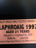 Signatory Vintage 30th Anniversary Laphroaig 21 Year Old Single Malt Scotch Whisky, ISLAY, SCOTLAND