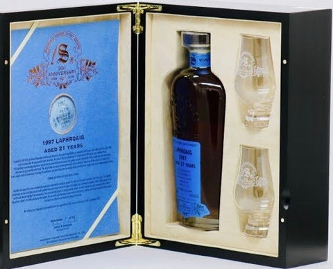 Signatory Vintage 30th Anniversary Laphroaig 21 Year Old Single Malt Scotch Whisky, ISLAY, SCOTLAND