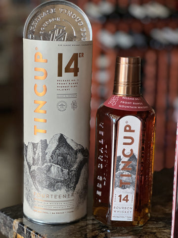 Tincup Colorado straight bourbon 14 years 84 Proof