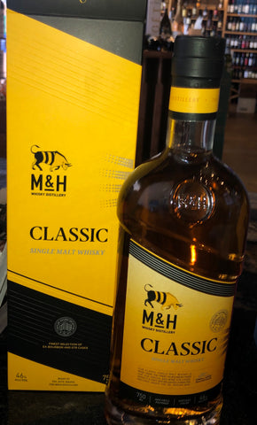 M&H Classic Malt whiskey 46% ABV