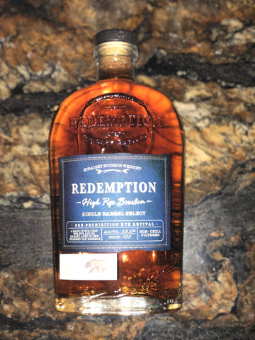 Redemption High Rye Bourbon 105 proof Bourbon wine & spirits private barrel select