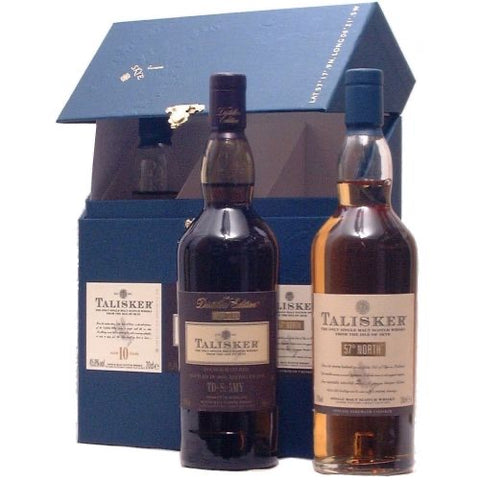 Talisker 10, Distillers Edition & 57° North Single Malt Scotch Whisky Three-Pack 200ml each
