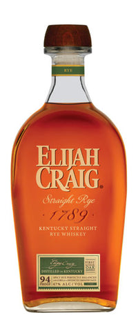 Elijah Craig Kentucky Straight Rye Whiskey (750ml)