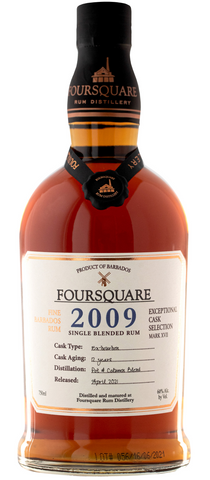 FOURSQUARE RUM 2009 DISTILLERY, EXCEPTIONAL CASK MARK XVII '2009' 750 ML