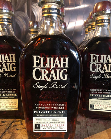 Elijah Craig Private Barrel Barrel Proof Bourbon Wine & Spirits 136 Proof
