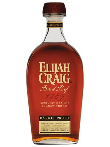 ELIJAH CRAIG BARREL PROOF BOURBON 124.8 PROOF  BATCH C922