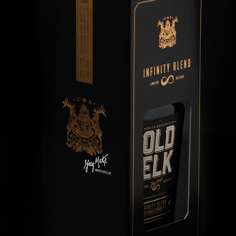 OLD ELK BLEND OF STRAIGHT BOURBON WHISKIES INFINITY BLEND 113 proof 750 ml