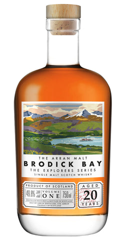 ARRAN MALT SINGLE MALT SCOTCH BRODICK BAY THE EXPLORERS SERIES VOLUME ONE 20 YR 99.6